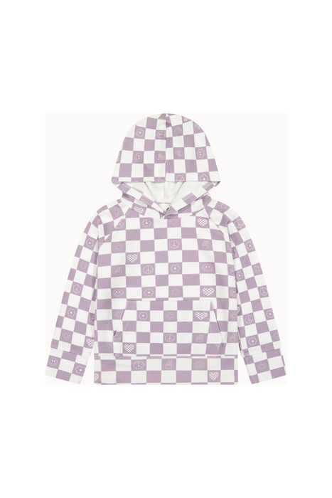 Bamboo Hoodie - Check It Out - Lavender