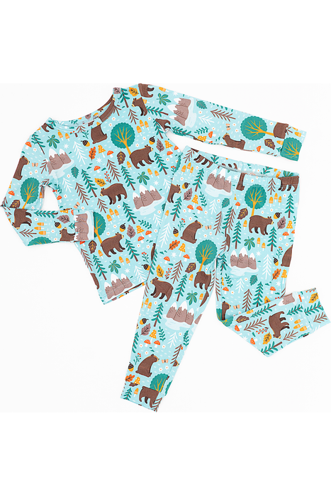 Bamboo Pajama Set - Woody Woodland Bear