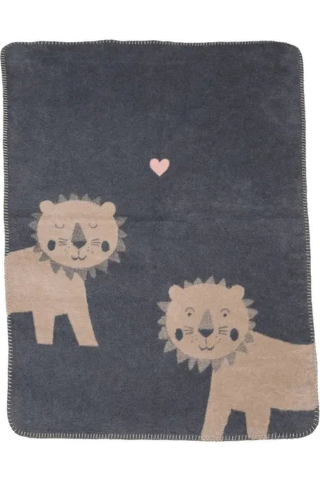 Mila Baby Blanket - Lions in Love