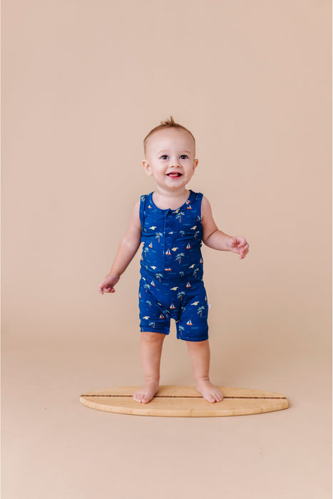 Sailor Sleeveless Romper
