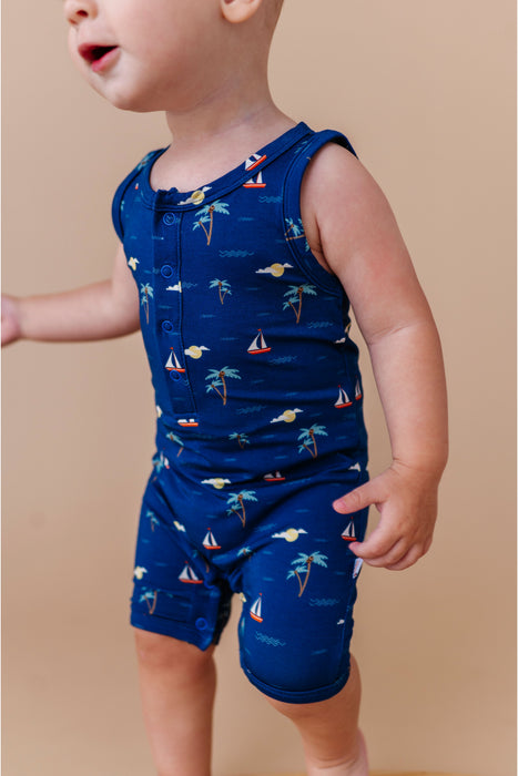 Sailor Sleeveless Romper
