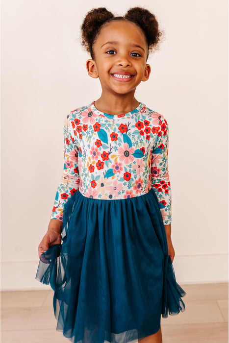 PREORDER - Bamboo Tulle Dress - Holly