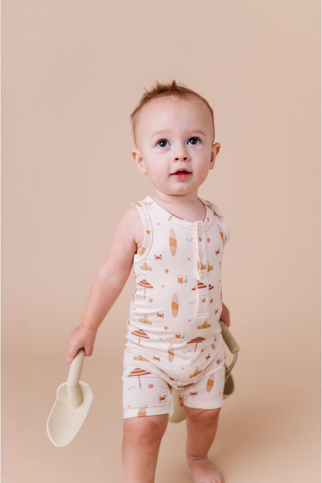 Beach Break Sleeveless Romper