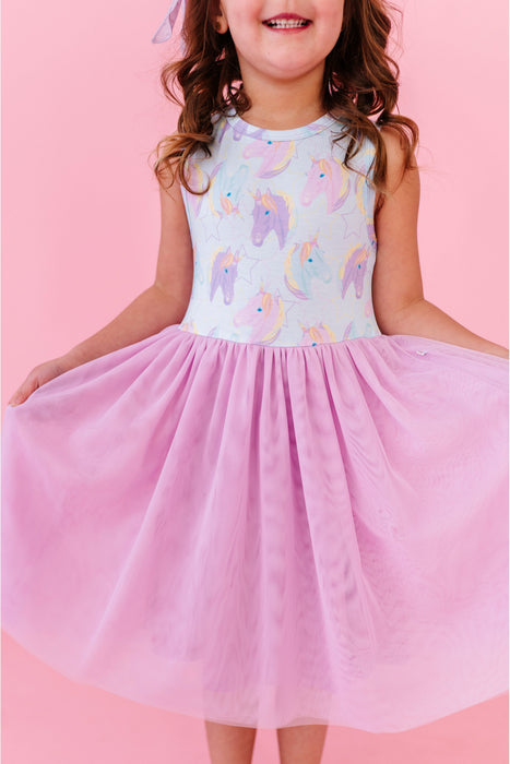 PREORDER - Bamboo Tulle Dress - Gemma Unicorn