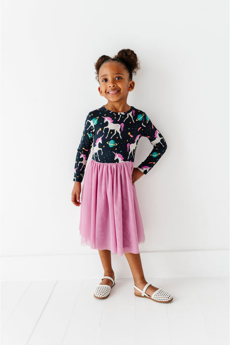PREORDER - Bamboo Tulle Dress - Oona Unicorn