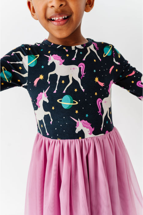 PREORDER - Bamboo Tulle Dress - Oona Unicorn