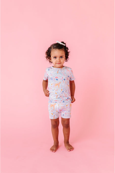 PREORDER Pajama Short Set - Estelle Unicorn