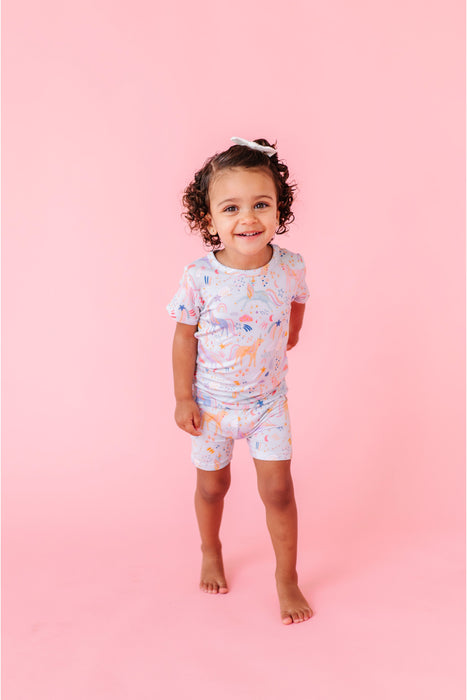 PREORDER Pajama Short Set - Estelle Unicorn