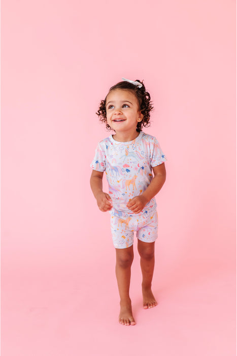 PREORDER Pajama Short Set - Estelle Unicorn