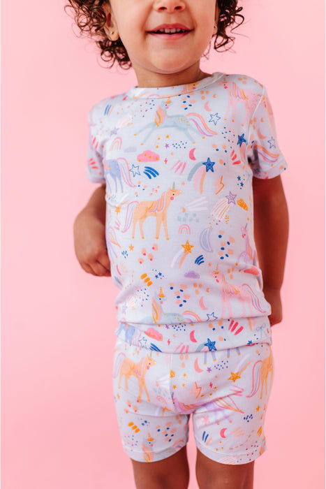 PREORDER Pajama Short Set - Estelle Unicorn