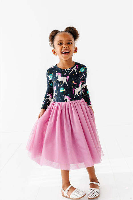 PREORDER - Bamboo Tulle Dress - Oona Unicorn
