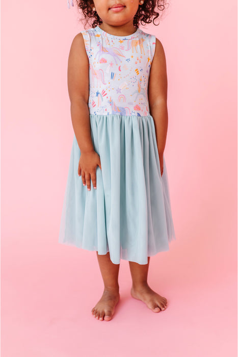 PREORDER! Bamboo Tulle Dress - Estelle Unicorn