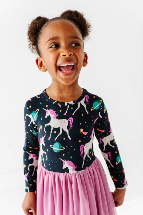 PREORDER - Bamboo Tulle Dress - Oona Unicorn