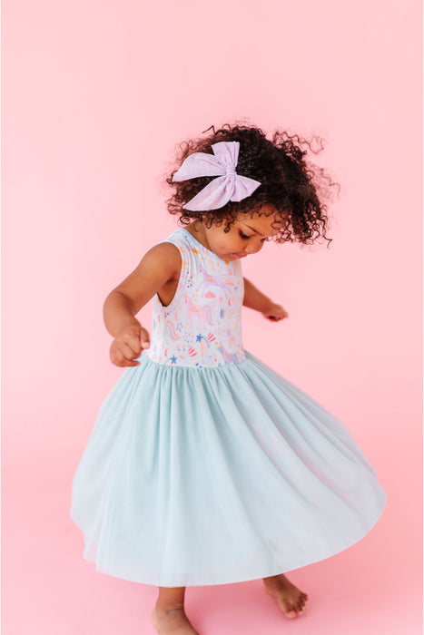 Estelle Unicorn Bamboo Tulle Dress - Soft Kids Dress