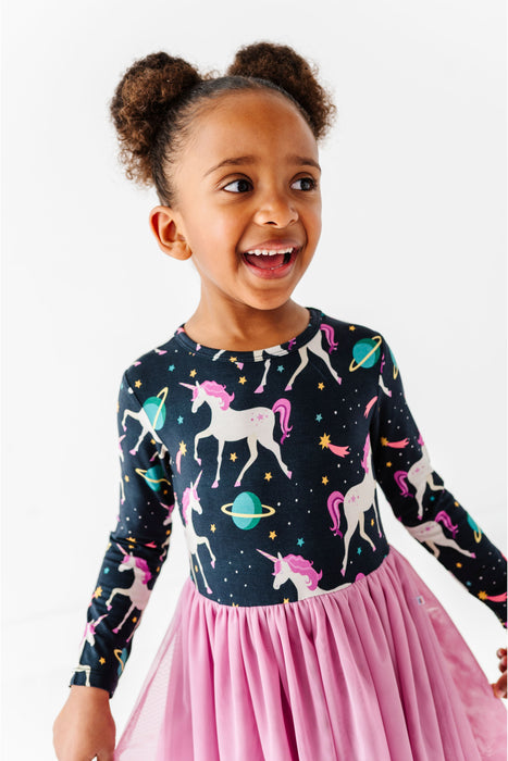 PREORDER - Bamboo Tulle Dress - Oona Unicorn