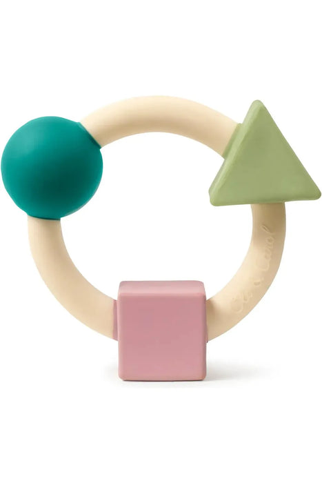Bauhaus Teething Ring, Pastel Colors