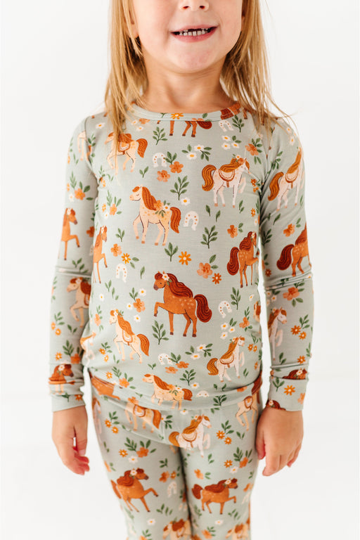 Pajama Set - Horsin' Around Print from Bird and Bean Original 