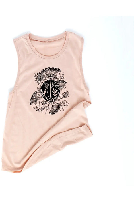 Queen Anne's Lace Muscle Tank