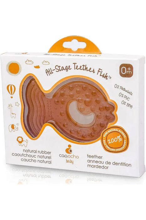 Natural Rubber Fish Teether