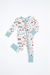 Bamboo Desert Adventure Happy Camper Tents and Cactus One Piece Zip Romper Sleeper