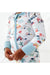 Body close up detail of Bamboo Desert Adventure Happy Camper Tents and Cactus One Piece Zip Romper Sleeper