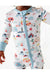 Close up model wearing Bamboo Desert Adventure Happy Camper Tents and Cactus One Piece Zip Romper Sleeper