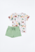 Flatlay Image of western billy short and shirt set on white background