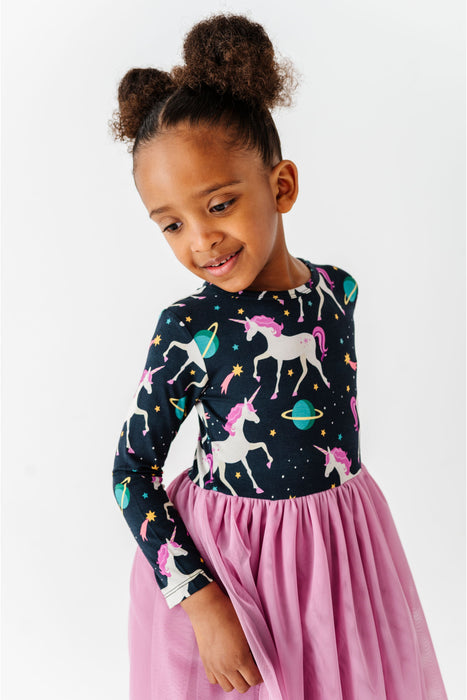 PREORDER - Bamboo Tulle Dress - Oona Unicorn
