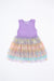 Purple Bamboo Tank Rainbow Ombre Sparkle Star Tulle Skirt Dress
