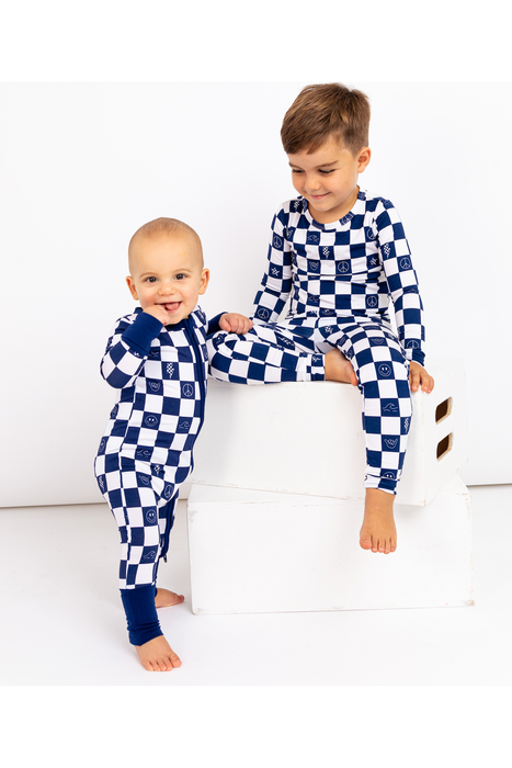 Pajama Set - Check It Out - Blue