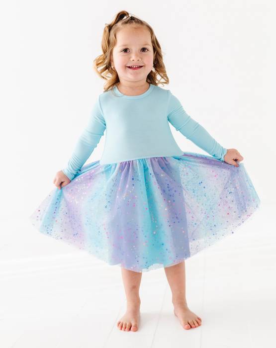 **PREORDER Bamboo Tulle Dress -Elsie Ombre