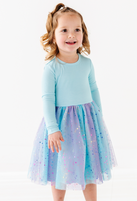 **PREORDER Bamboo Tulle Dress -Elsie Ombre