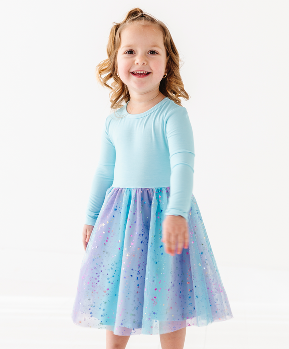**PREORDER Bamboo Tulle Dress -Elsie Ombre
