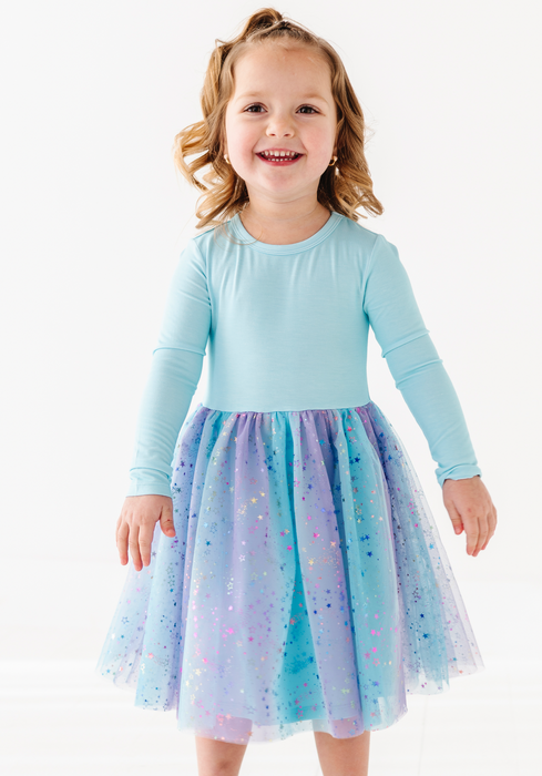 **PREORDER Bamboo Tulle Dress -Elsie Ombre