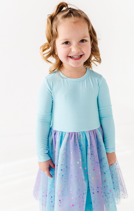 **PREORDER Bamboo Tulle Dress -Elsie Ombre