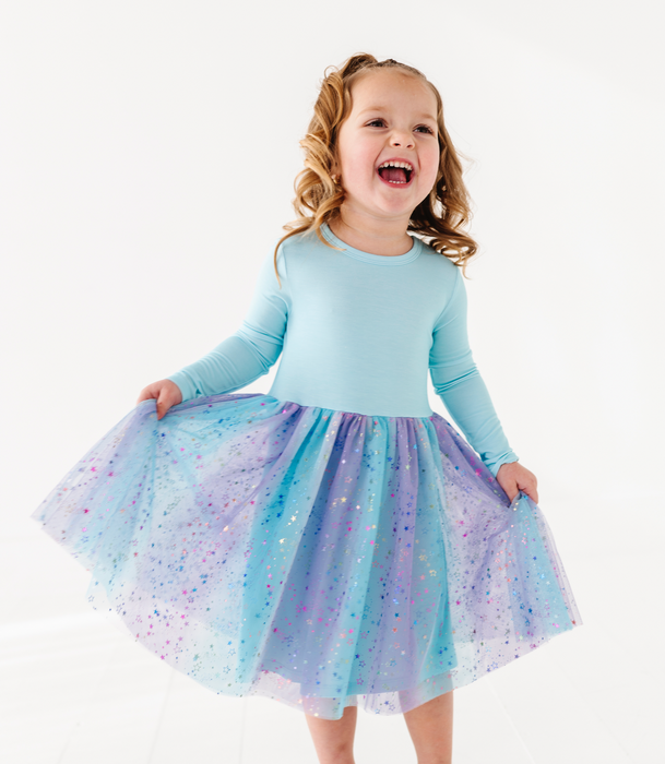**PREORDER Bamboo Tulle Dress -Elsie Ombre