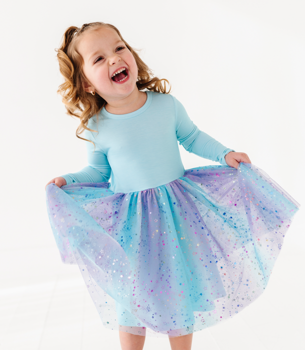 **PREORDER Bamboo Tulle Dress -Elsie Ombre