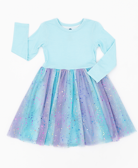 **PREORDER Bamboo Tulle Dress -Elsie Ombre