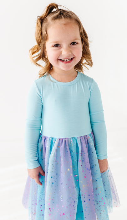 **PREORDER Bamboo Tulle Dress -Elsie Ombre