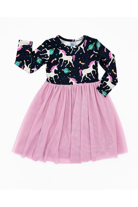 PREORDER - Bamboo Tulle Dress - Oona Unicorn