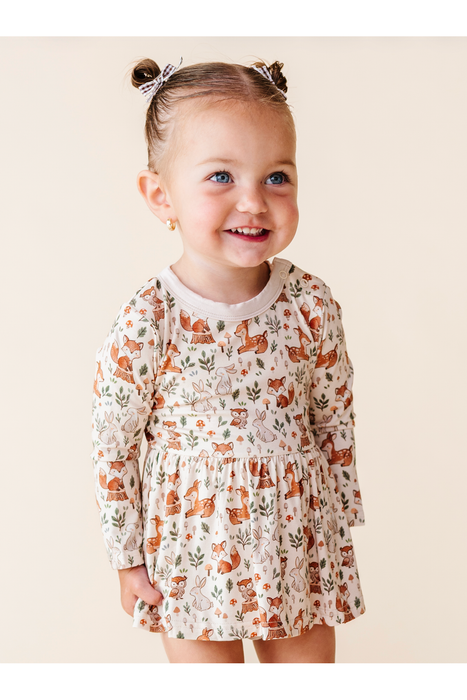 Skirted Bodysuit  -Woodland Whimsy