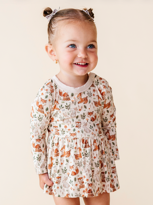 Skirted Bodysuit  -Woodland Whimsy