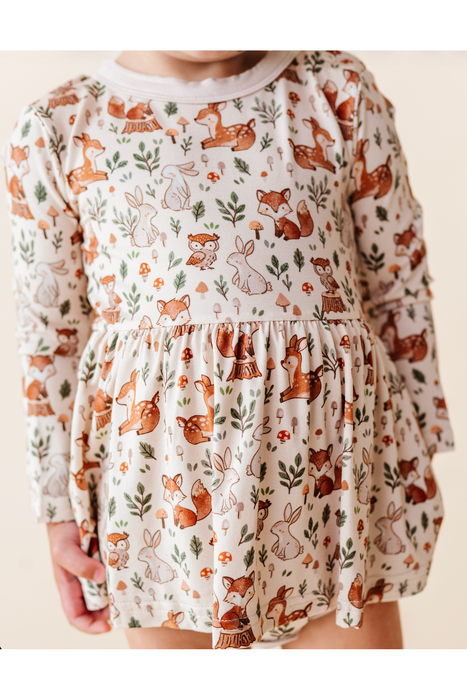 Skirted Bodysuit  -Woodland Whimsy