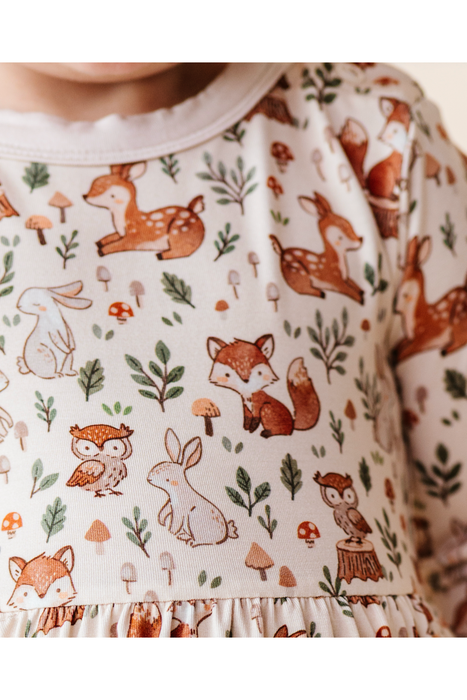 Skirted Bodysuit  -Woodland Whimsy