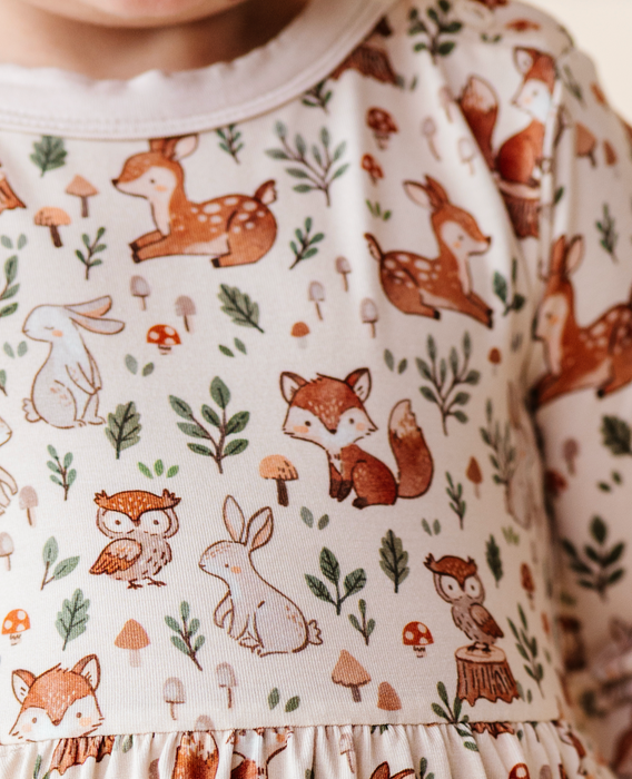 Skirted Bodysuit  -Woodland Whimsy