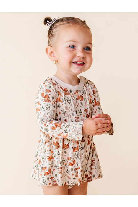 Skirted Bodysuit  -Woodland Whimsy