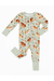 Bamboo One Piece Zip Pajama -Horsin' Around Print - Bird and Bean Original 