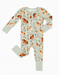 Bamboo One Piece Zip Pajama -Horsin' Around Print - Bird and Bean Original 