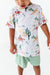 closeup of child model wearing billy cowboy western short and shirt set