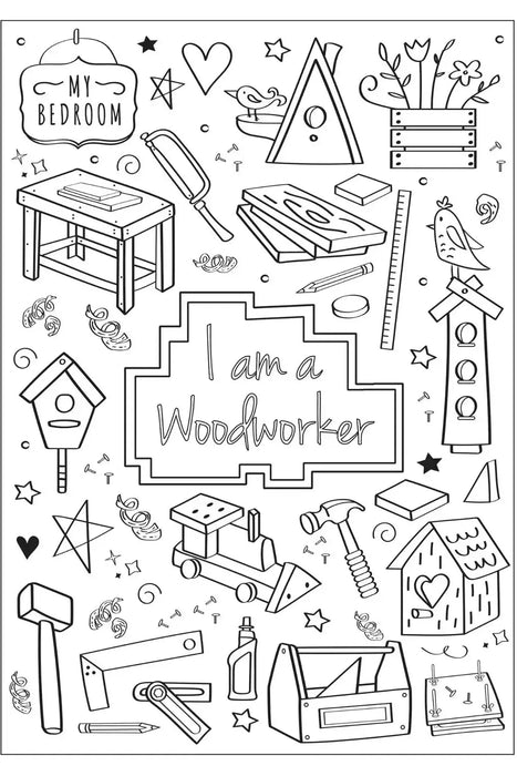 I Am Creative: A Coloring Book for Girls